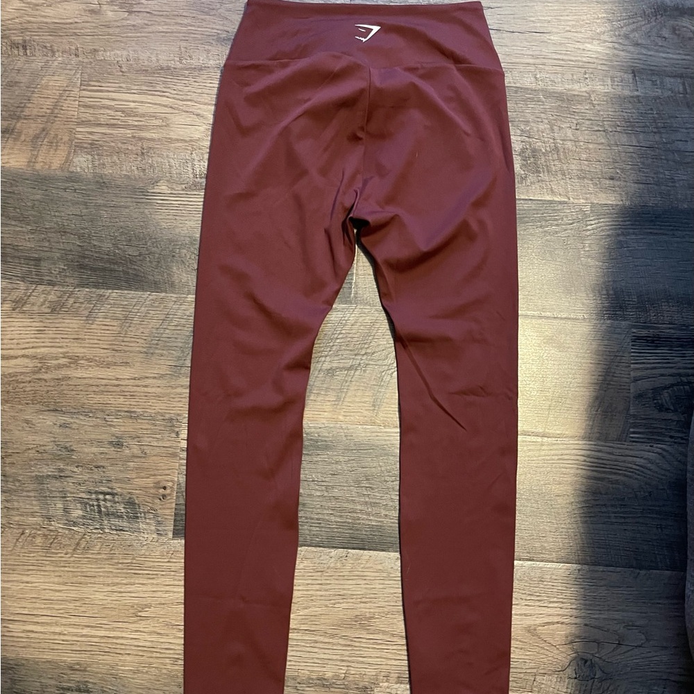 Burgundy Gymshark Leggings